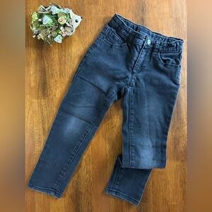 Mini Rockstar Black Skinny Jeans | Girls 5T |  Super Stretchy Black Denim